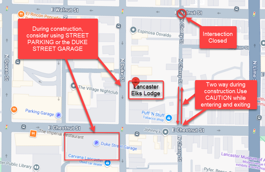 NOTICE: Intersection of Walnut & Cherry Street Closed During Construction